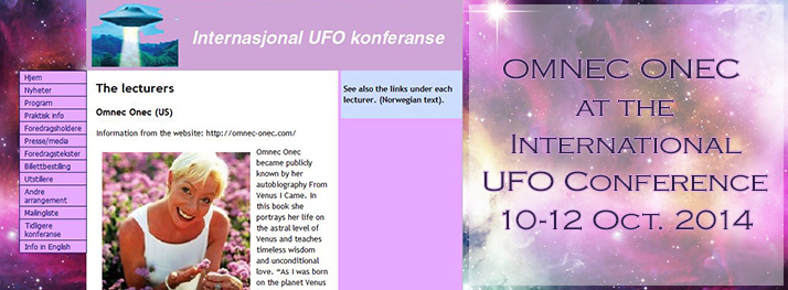 Omnec Onec UFO Conference Norway 2014